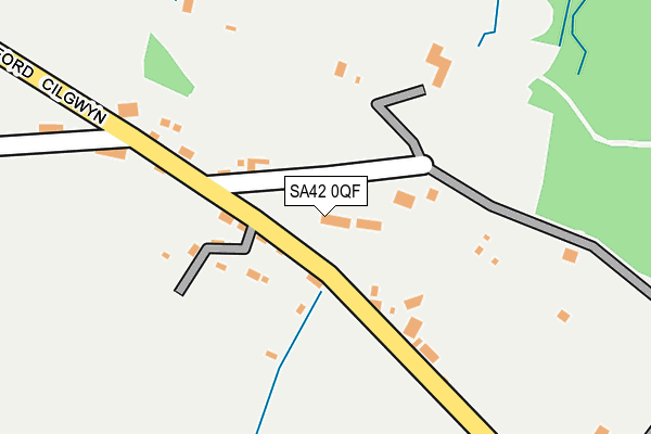 SA42 0QF map - OS OpenMap – Local (Ordnance Survey)