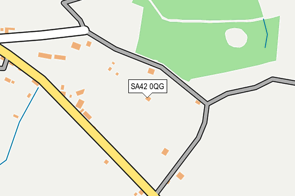 SA42 0QG map - OS OpenMap – Local (Ordnance Survey)
