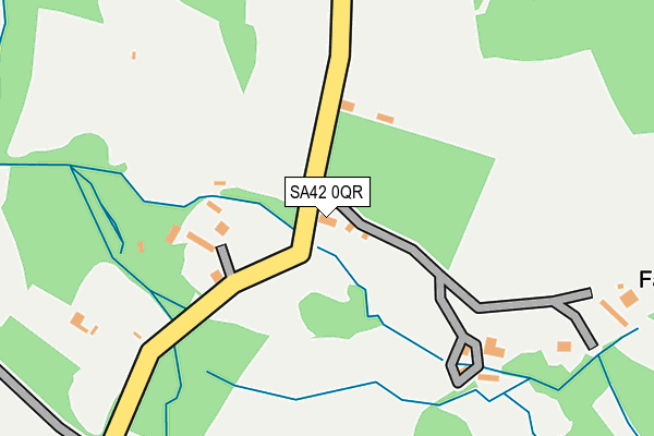 SA42 0QR map - OS OpenMap – Local (Ordnance Survey)