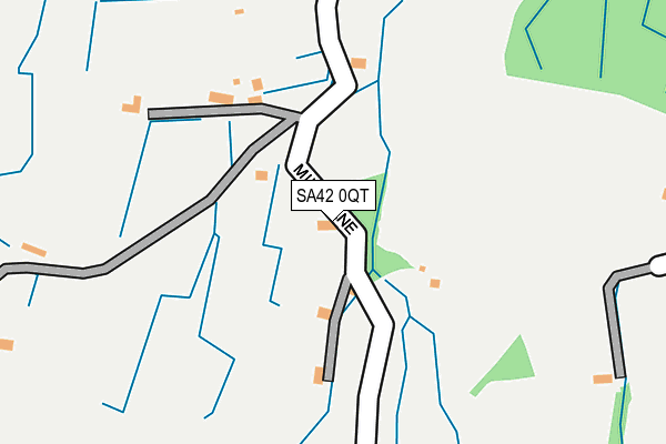SA42 0QT map - OS OpenMap – Local (Ordnance Survey)