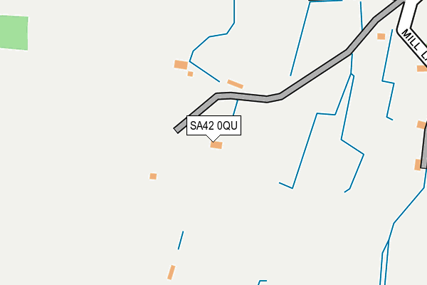 SA42 0QU map - OS OpenMap – Local (Ordnance Survey)