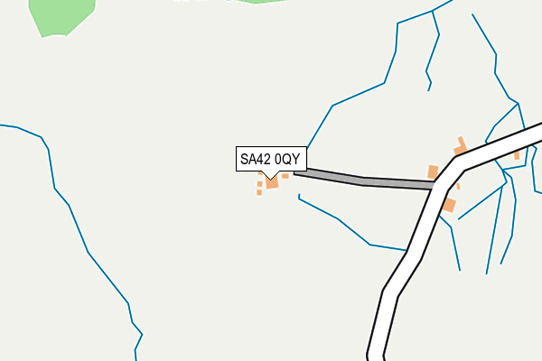 SA42 0QY map - OS OpenMap – Local (Ordnance Survey)