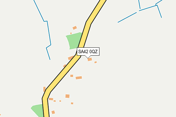 SA42 0QZ map - OS OpenMap – Local (Ordnance Survey)