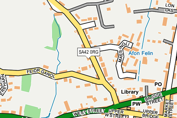 SA42 0RG map - OS OpenMap – Local (Ordnance Survey)