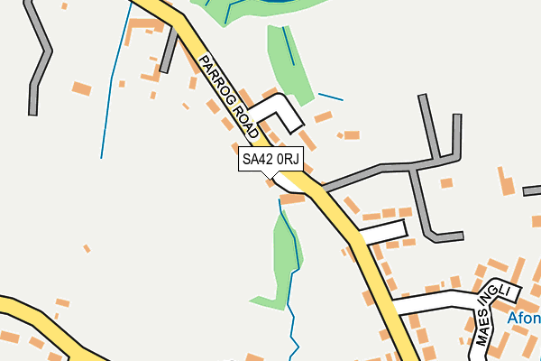 SA42 0RJ map - OS OpenMap – Local (Ordnance Survey)