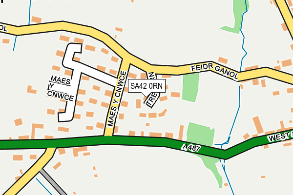 SA42 0RN map - OS OpenMap – Local (Ordnance Survey)