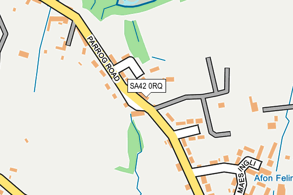 SA42 0RQ map - OS OpenMap – Local (Ordnance Survey)