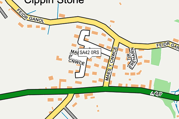 SA42 0RS map - OS OpenMap – Local (Ordnance Survey)