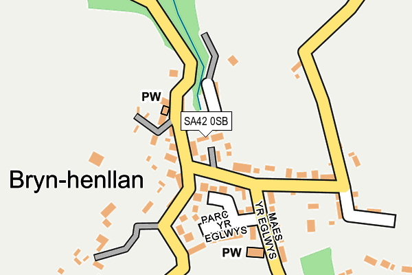 SA42 0SB map - OS OpenMap – Local (Ordnance Survey)