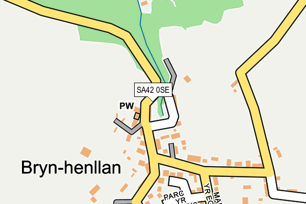 SA42 0SE map - OS OpenMap – Local (Ordnance Survey)