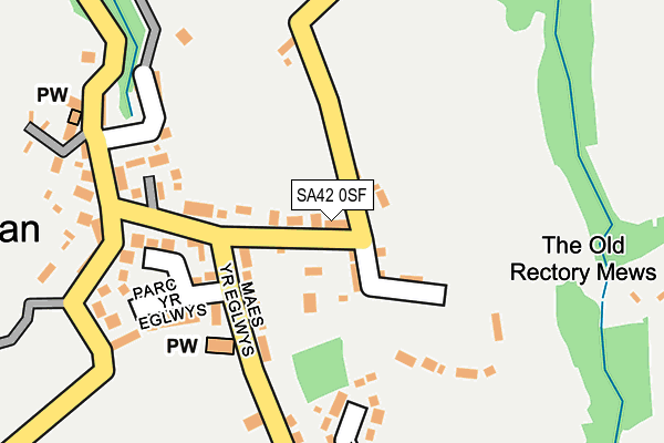 SA42 0SF map - OS OpenMap – Local (Ordnance Survey)