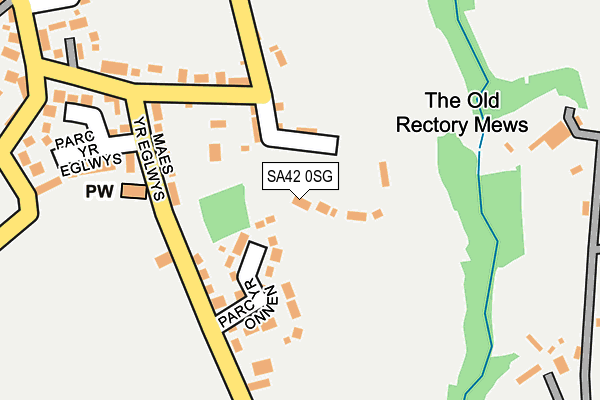 SA42 0SG map - OS OpenMap – Local (Ordnance Survey)