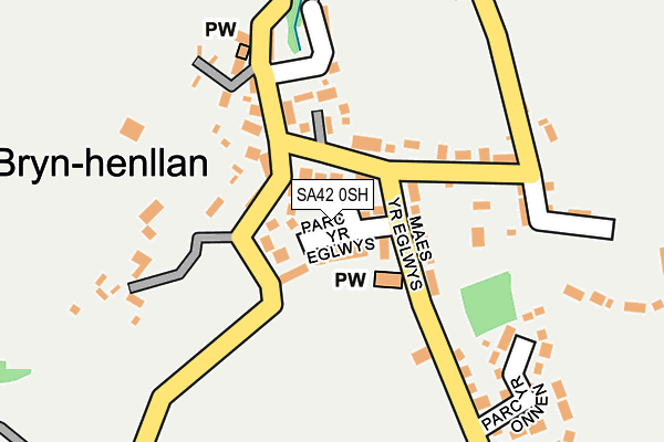 SA42 0SH map - OS OpenMap – Local (Ordnance Survey)