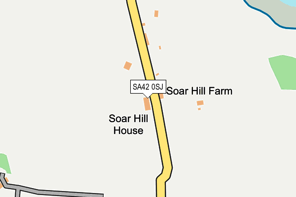 SA42 0SJ map - OS OpenMap – Local (Ordnance Survey)