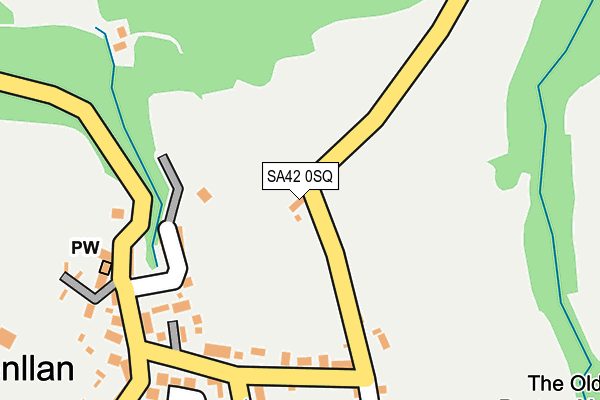 SA42 0SQ map - OS OpenMap – Local (Ordnance Survey)