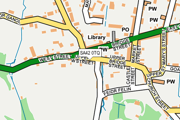 SA42 0TQ map - OS OpenMap – Local (Ordnance Survey)