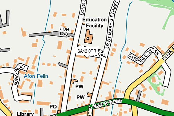 SA42 0TR map - OS OpenMap – Local (Ordnance Survey)