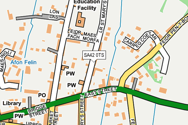 SA42 0TS map - OS OpenMap – Local (Ordnance Survey)