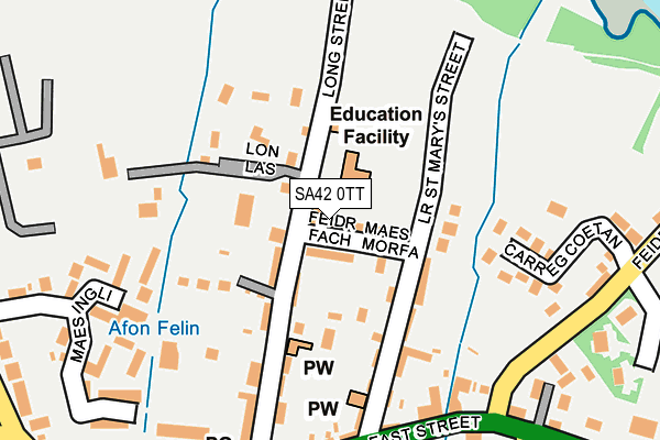 SA42 0TT map - OS OpenMap – Local (Ordnance Survey)