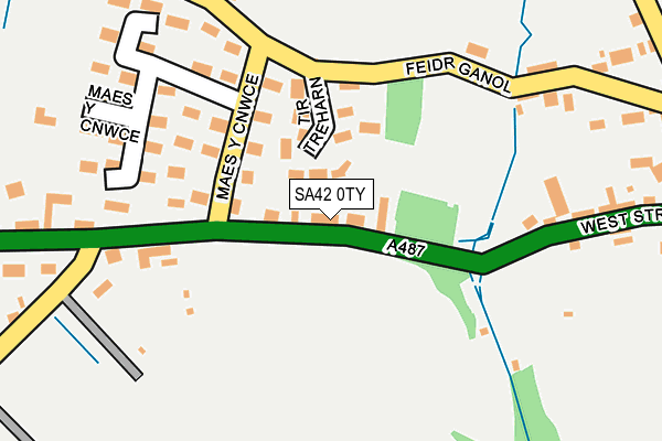 SA42 0TY map - OS OpenMap – Local (Ordnance Survey)