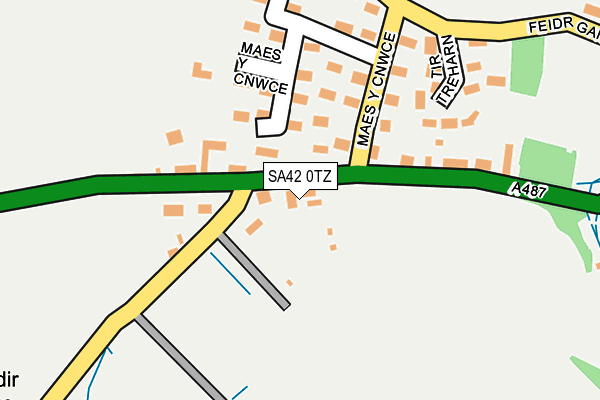 SA42 0TZ map - OS OpenMap – Local (Ordnance Survey)