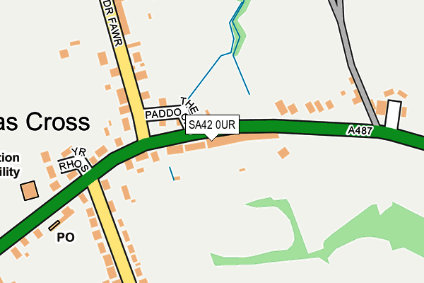 SA42 0UR map - OS OpenMap – Local (Ordnance Survey)