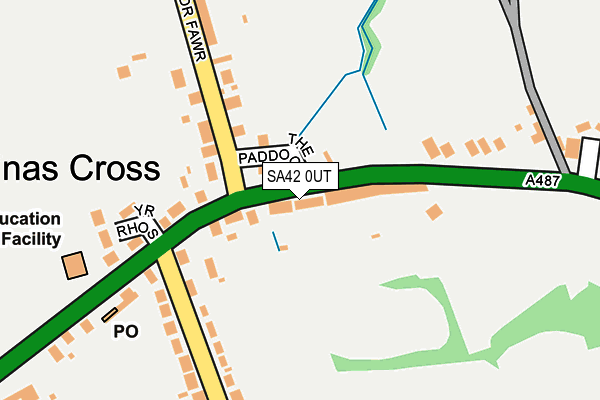 SA42 0UT map - OS OpenMap – Local (Ordnance Survey)