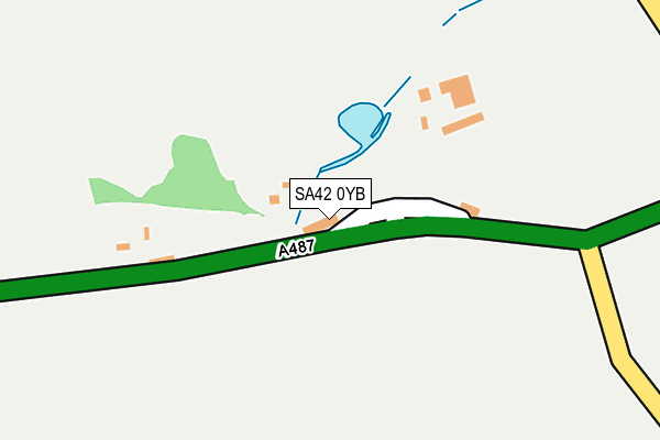 SA42 0YB map - OS OpenMap – Local (Ordnance Survey)