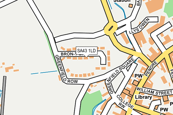 SA43 1LD map - OS OpenMap – Local (Ordnance Survey)