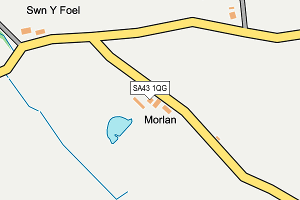 SA43 1QG map - OS OpenMap – Local (Ordnance Survey)