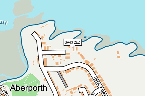 SA43 2EZ map - OS OpenMap – Local (Ordnance Survey)