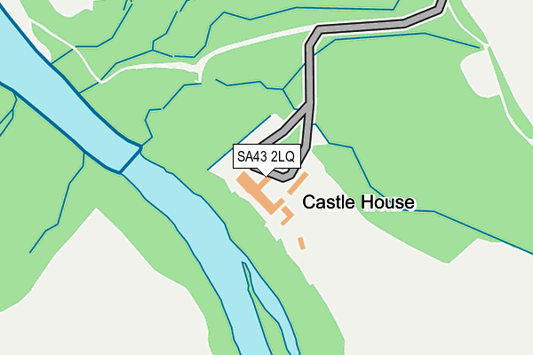 SA43 2LQ map - OS OpenMap – Local (Ordnance Survey)