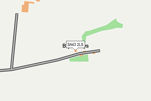 SA43 2LS map - OS OpenMap – Local (Ordnance Survey)