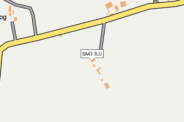 SA43 3LU map - OS OpenMap – Local (Ordnance Survey)