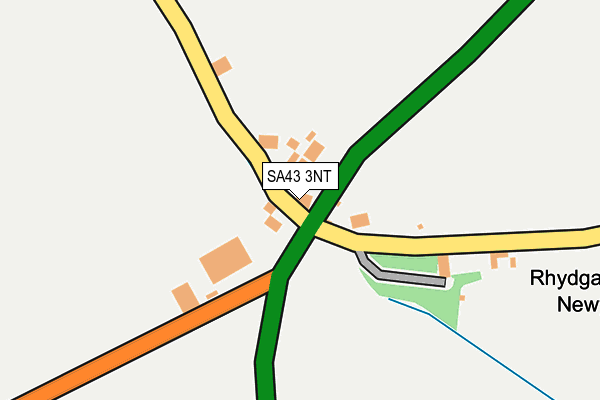SA43 3NT map - OS OpenMap – Local (Ordnance Survey)