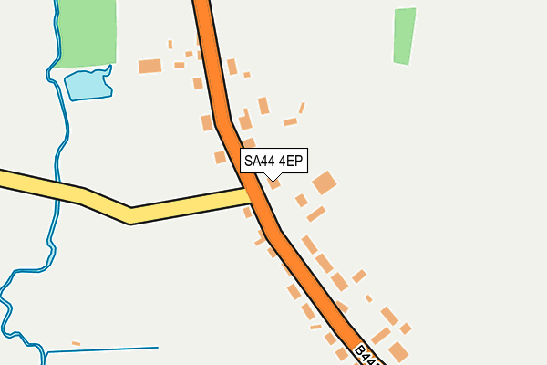 SA44 4EP map - OS OpenMap – Local (Ordnance Survey)