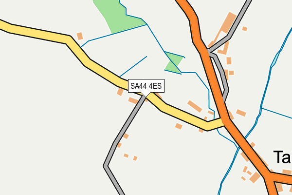 SA44 4ES map - OS OpenMap – Local (Ordnance Survey)