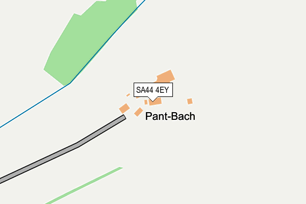 SA44 4EY map - OS OpenMap – Local (Ordnance Survey)