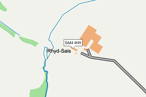 SA44 4HH map - OS OpenMap – Local (Ordnance Survey)