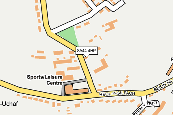 SA44 4HP map - OS OpenMap – Local (Ordnance Survey)