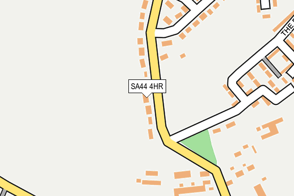 SA44 4HR map - OS OpenMap – Local (Ordnance Survey)