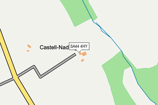 SA44 4HY map - OS OpenMap – Local (Ordnance Survey)