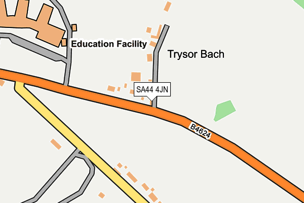 SA44 4JN map - OS OpenMap – Local (Ordnance Survey)