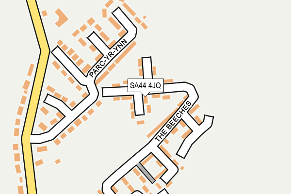 SA44 4JQ map - OS OpenMap – Local (Ordnance Survey)