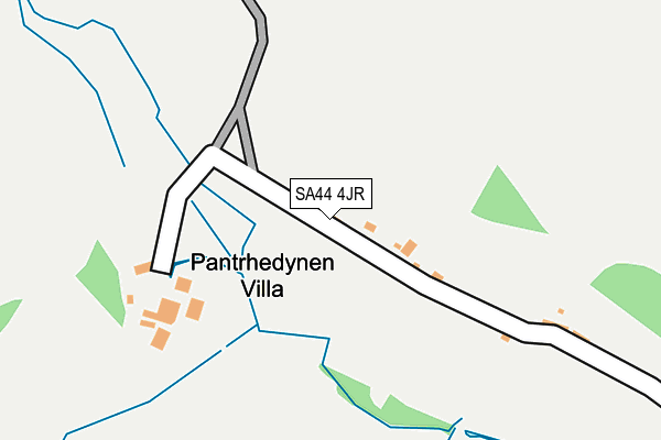 SA44 4JR map - OS OpenMap – Local (Ordnance Survey)