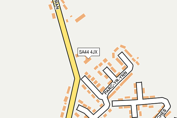 SA44 4JX map - OS OpenMap – Local (Ordnance Survey)