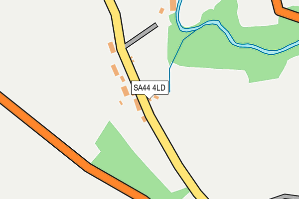 SA44 4LD map - OS OpenMap – Local (Ordnance Survey)