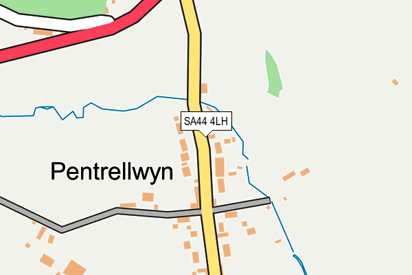 SA44 4LH map - OS OpenMap – Local (Ordnance Survey)