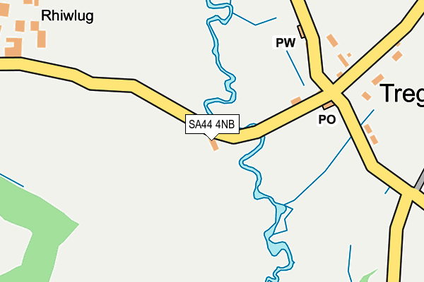 SA44 4NB map - OS OpenMap – Local (Ordnance Survey)