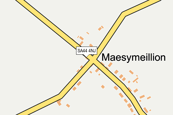SA44 4NJ map - OS OpenMap – Local (Ordnance Survey)